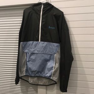 Cotopaxi teca half zip windbreaker in midnight fog